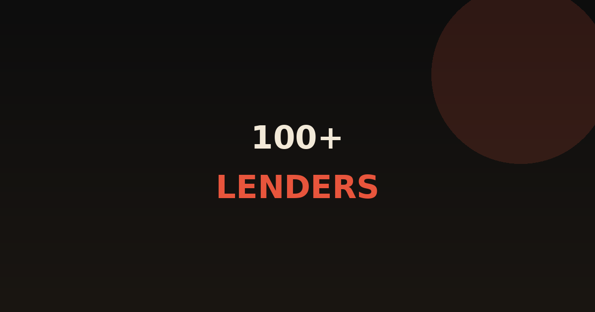 100+ Lender Relationships: Why Independence Matters